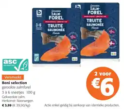 Colruyt Boni Selection Gerookte Zalmforel aanbieding