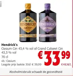 Colruyt Hendrick’s Oasium aanbieding