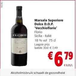 Colruyt Marsala Superiore Dolce D.O.P. ‘Vecchioflorio’ aanbieding