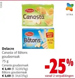 Colruyt Delacre Canasta goudasmaak aanbieding
