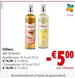 Colruyt Filliers Appeljenever 18 % vol 70 cl aanbieding