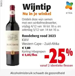 Colruyt Roodeberg rood 2023 aanbieding