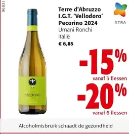 Colruyt Terre d’Abruzzo I.G.T. ‘Vellodoro’ Pecorino 2024 aanbieding