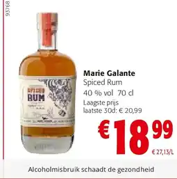 Colruyt Marie Galante Spiced Rum 40 % vol 70 cl aanbieding