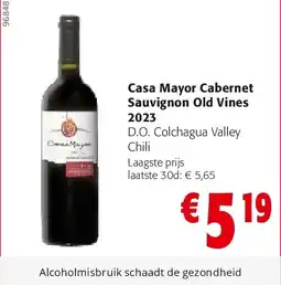 Colruyt Casa Mayor Cabernet Sauvignon Old Vines 2023 aanbieding