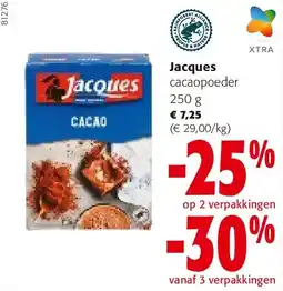 Colruyt Jacques cacaopoeder 250 g aanbieding