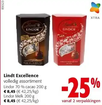 Lindt Excellence Lindor 70 % cacao 200 g