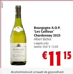 Colruyt Bourgogne A.O.P. ‘Les Cailloux’ Chardonnay 2023 aanbieding