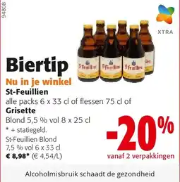 Colruyt St-Feuillien Blond 7,5 % vol 6 x 33 cl aanbieding