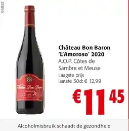 Colruyt Château Bon Baron ‘L’Amoroso’ 2020 aanbieding