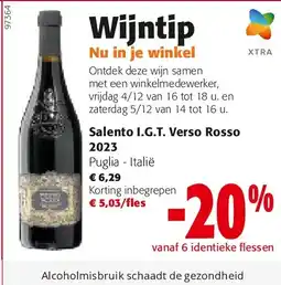 Colruyt Salento I.G.T. Verso Rosso 2023 aanbieding