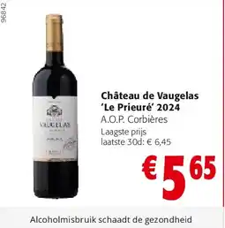 Colruyt Château de Vaugelas ‘Le Prieuré’ 2024 aanbieding