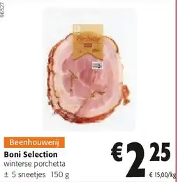 Colruyt Boni Selection winterse porchetta aanbieding