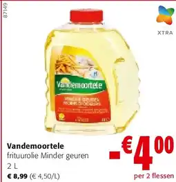 Colruyt Vandemoortele frituurolie Minder geuren 2 L aanbieding