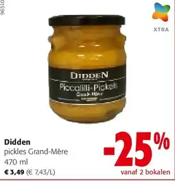 Colruyt Didden pickles Grand-Mère 470 ml aanbieding