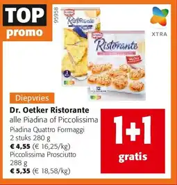Colruyt Dr. Oetker Ristorante Piccolissima Prosciutto 288 g aanbieding