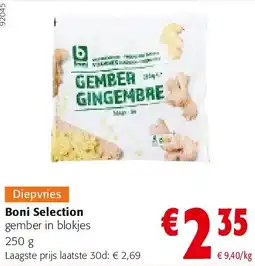 Colruyt Boni Selection gember in blokjes 250 g aanbieding