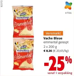 Colruyt Vache Bleue emmental geraspt 2 x 200 g aanbieding