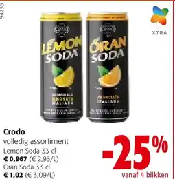 Colruyt Crodo Lemon Soda 33 cl aanbieding