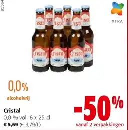 Colruyt Cristal 0,0 % vol 6 x 25 cl aanbieding