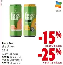Colruyt Fuze Tea Peach Hibiscus aanbieding