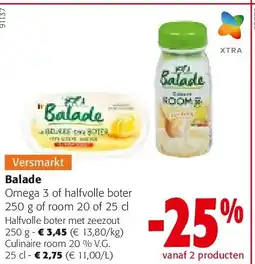 Colruyt Balade Halfvolle boter met zeezout 250 g aanbieding