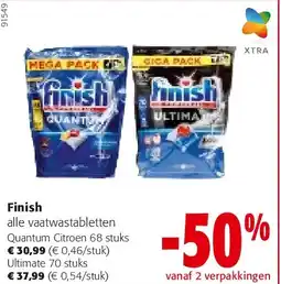 Colruyt Finish Quantum Citroen 68 stuks aanbieding
