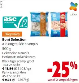 Colruyt Party scampi klein 45 à 55 stuks aanbieding