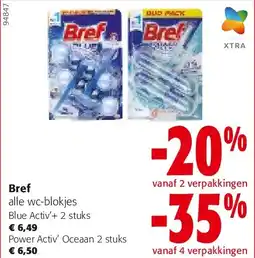Colruyt Bref Blue Activ’+ 2 stuks aanbieding