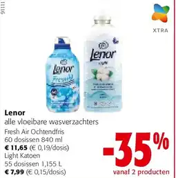 Colruyt Lenor Fresh Air Ochtendfris 60 dosissen 840 ml aanbieding