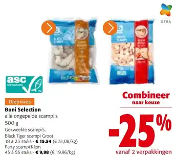 Black Tiger scampi Groot 18 à 23 stuks