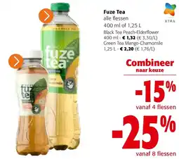 Colruyt Black Tea Peach-Elderflower 400 ml aanbieding