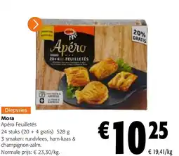 Colruyt Mora Apéro Feuilletés aanbieding