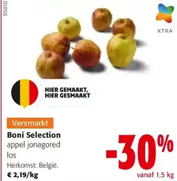 Colruyt Boni Selection appel jonagored aanbieding