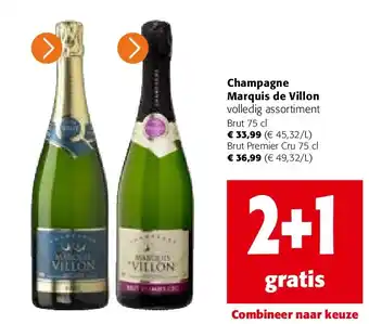 Colruyt Champagne Marquis de Villon aanbieding