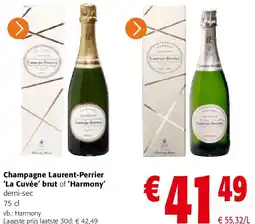 Colruyt Champagne Laurent-Perrier ‘La Cuvée’ brut of ‘Harmony aanbieding