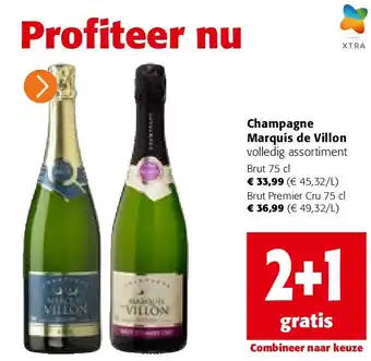 Colruyt Champagne Marquis de Villon aanbieding
