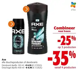 Colruyt Axe Deodorant Apollo 150 ml aanbieding