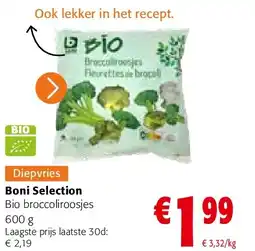 Colruyt Boni Selection Bio broccoliroosjes 600 g aanbieding