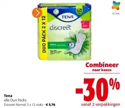 Colruyt Tena Discreet Normal 2 x 12 stuks aanbieding