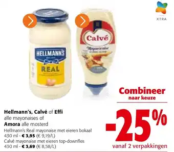 Colruyt Hellmann’s Real mayonaise met eieren bokaal 430 ml aanbieding