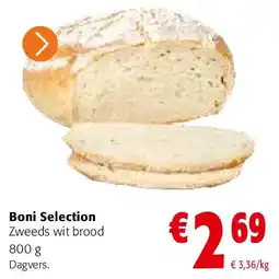 Colruyt Boni Selection Zweeds wit brood 800 g aanbieding