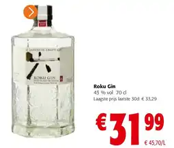 Colruyt Roku Gin 43 % vol 70 cl aanbieding