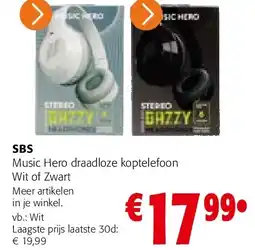 Colruyt SBS Music Hero draadloze koptelefoon aanbieding
