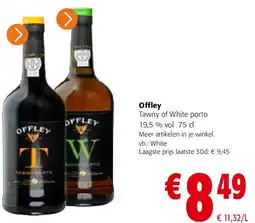 Colruyt Offley Tawny of White porto 19,5 % vol 75 cl aanbieding