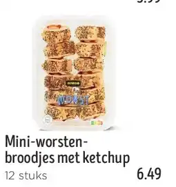 Jumbo Mini-worsten­ broodjes met ketchup aanbieding