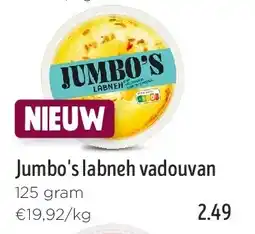 Jumbo Jumbo's labneh vadouvan aanbieding