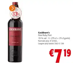 Colruyt Cockburn’s Fine Ruby Port aanbieding