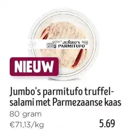 Jumbo Jumbo's parmitufo truffelsalami met Parmezaanse kaas aanbieding