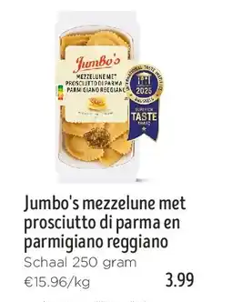Jumbo Jumbo's mezzelune met prosciutto di parma en parmigiano reggiano aanbieding